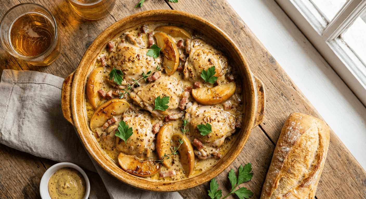 Chicken Normande (Kip à la Normande)